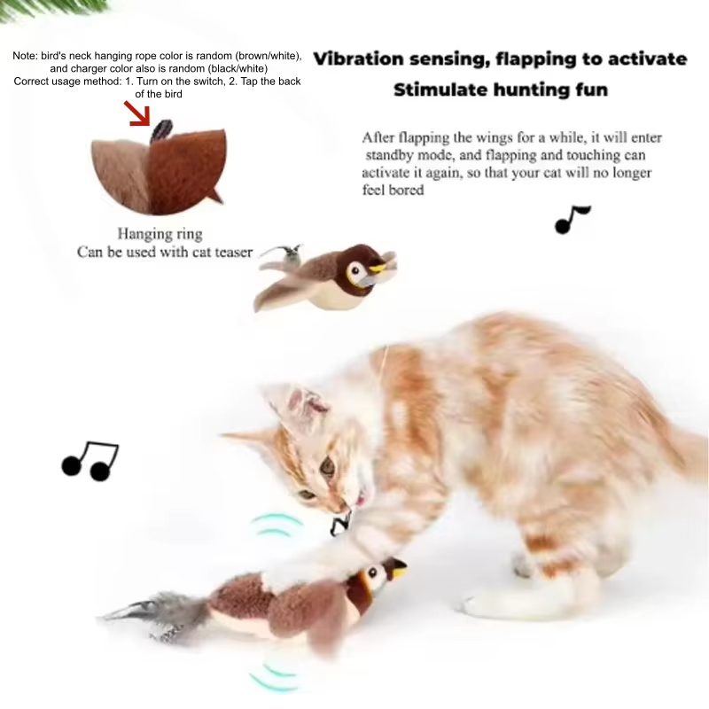 Uccellino interattivo per gatti